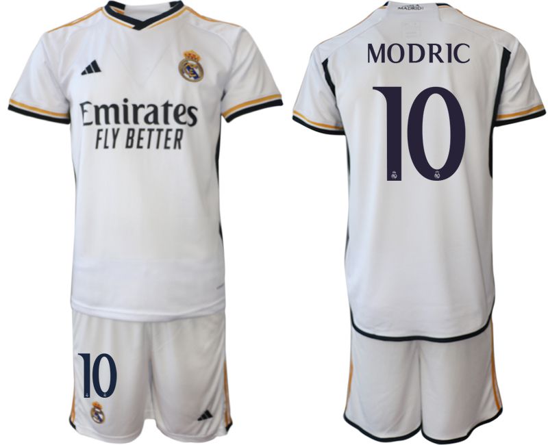 Men 2023-2024 Club Real Madrid home white #10 Soccer Jersey